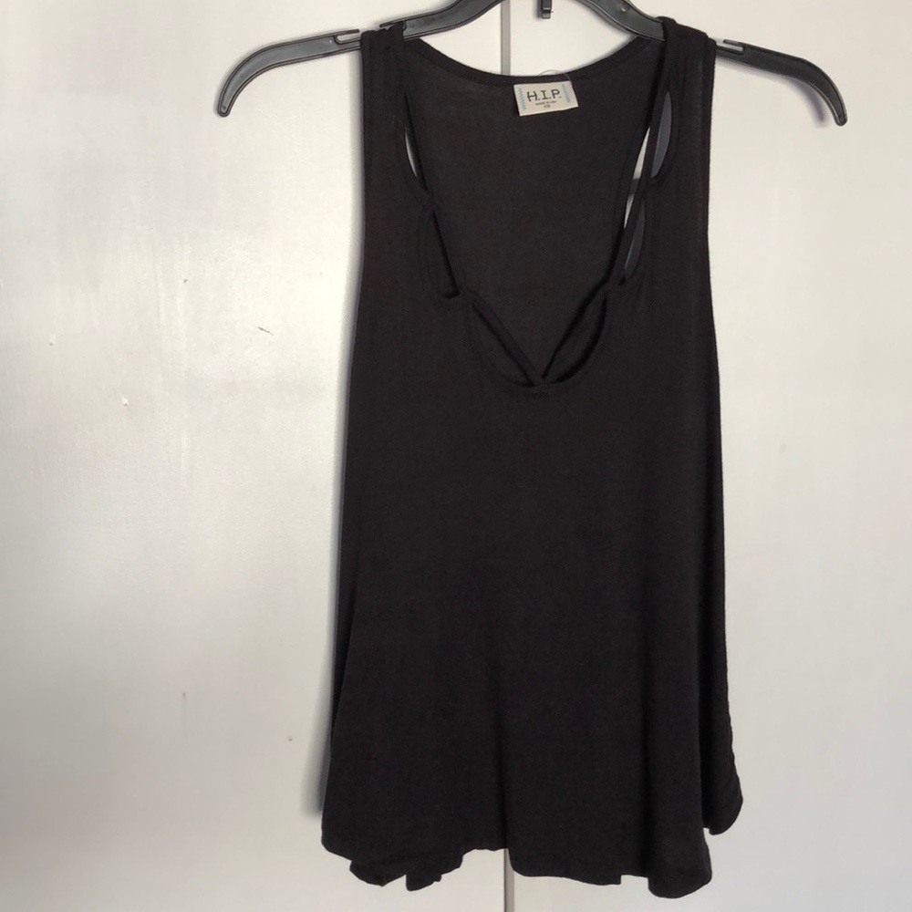 Black Tank Top With Detailing